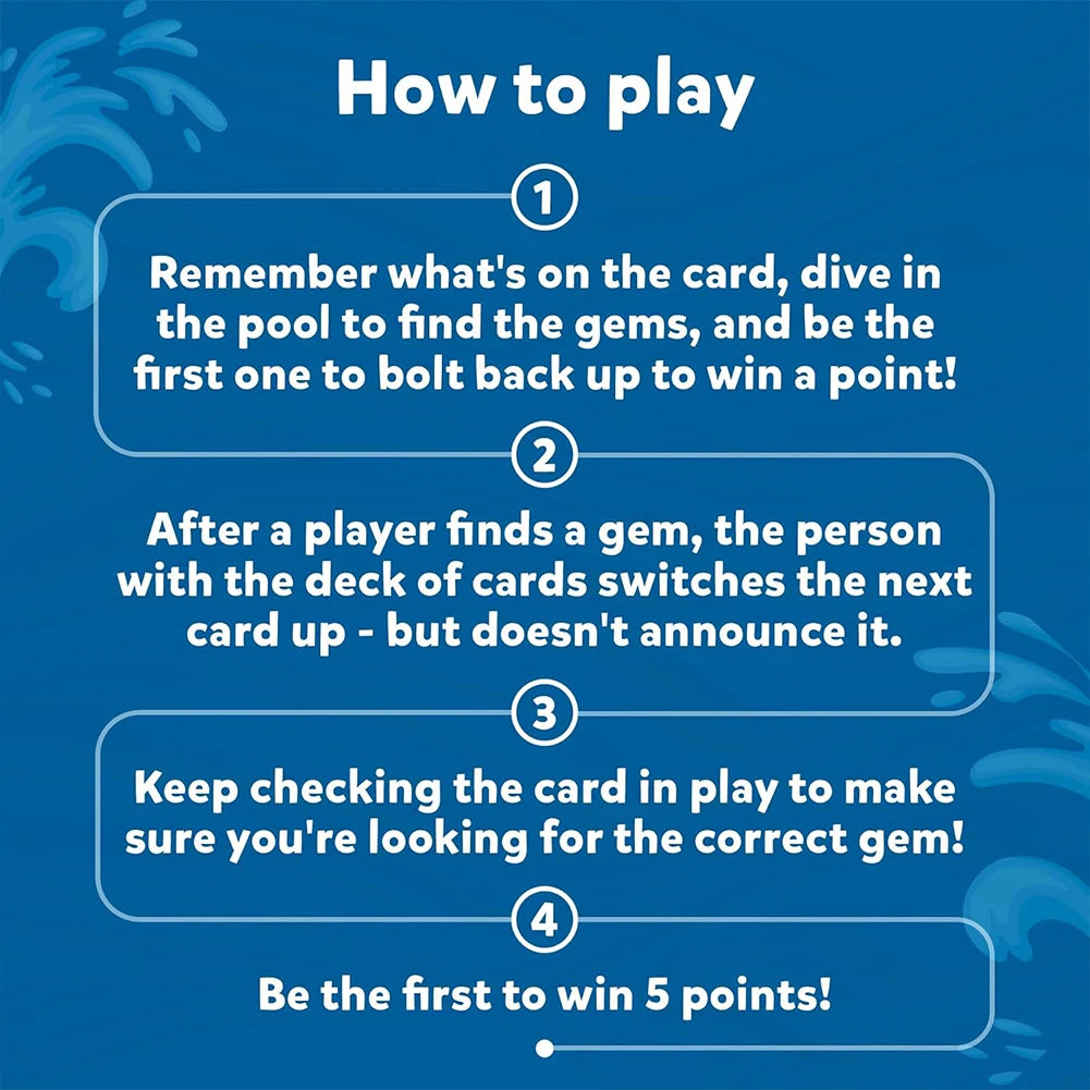 Seek & Splash: Juego de búsqueda submarino para piscina.