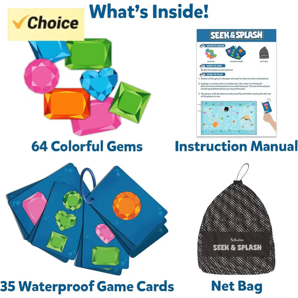 Seek & Splash: Juego de búsqueda submarino para piscina.