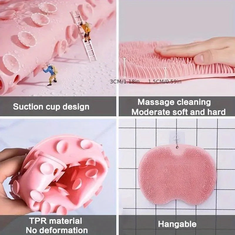 Alfombrilla de Ducha de Silicona con Ventosa