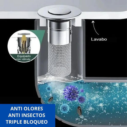 Filtro de Malla Para Desagüe Tapón para Baño, Lavamanos, Ducha